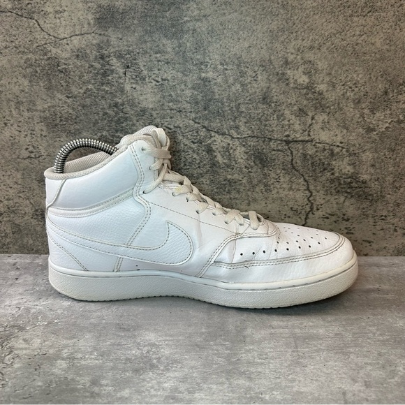 Nike Court Vision Mid Sneakers Mens sz 9 - white - Picture 3 of 7